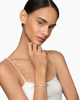 Petite Infinity Bracelet in Sterling Silver with Diamonds, 4.4mm